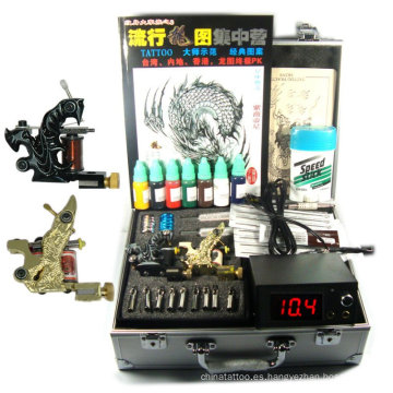 kits de tatuajes profesionales 4 pistolas rotativas kits de máquina de tatuaje tatuajes piercing kits